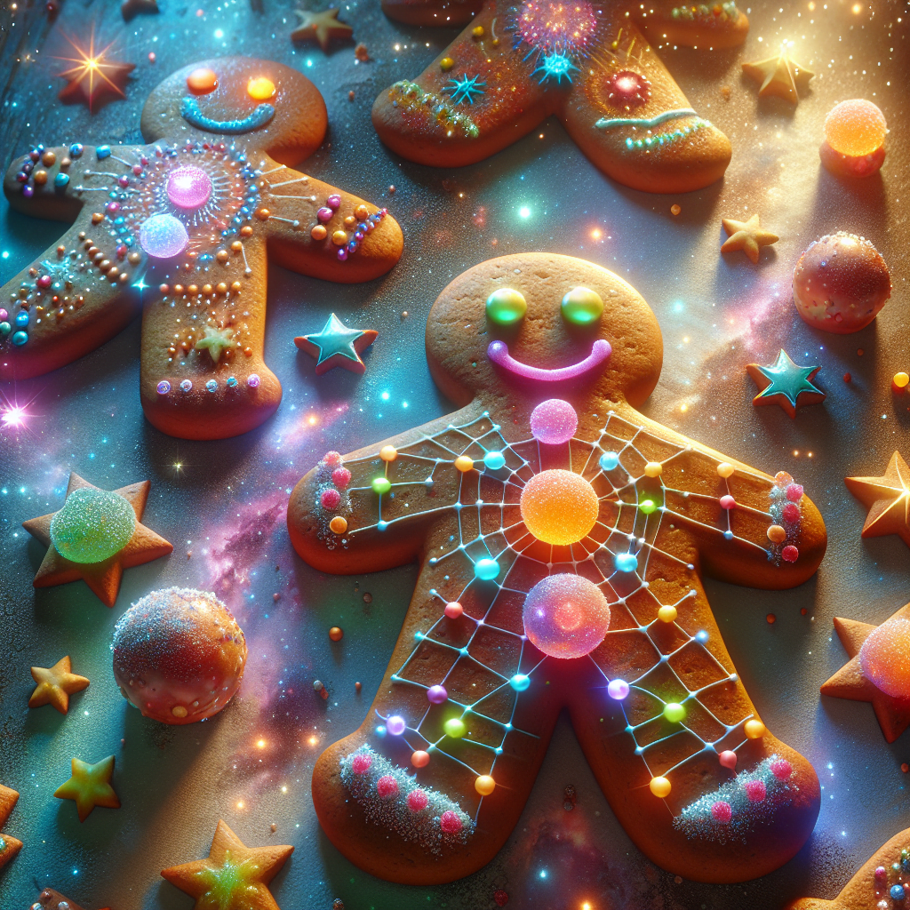 Gingerbread men from space