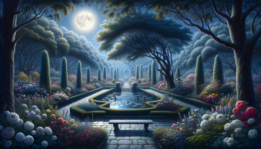 Whispers in the Moonlit Garden