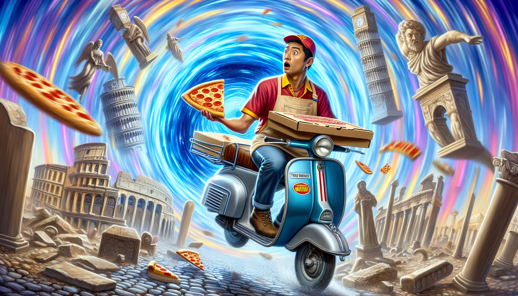 The Accidental Time-Traveling Pizza Delivery Guy